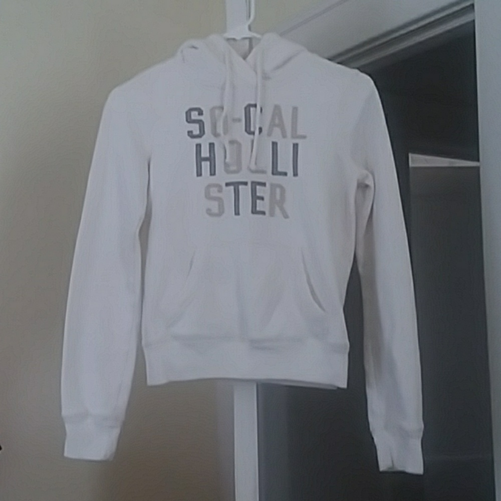 Hollister White Hoodie